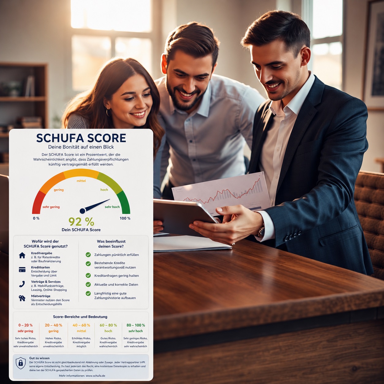 Schufa Score optimieren für bessere Kreditchancen